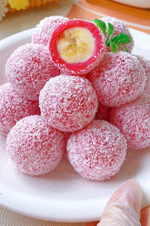 Dragon Fruit Banana Coconut Balls