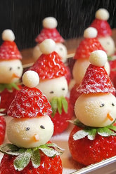 Strawberry Yam Snowman Treats