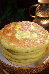 Golden Pan-Fried Yeast Pancakes