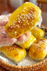 Golden Baked Lamb Buns with Cumin & Onion Filling