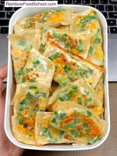 rainbowfoodschool.com Cheese Chive & Egg Dumpling Pockets Recipe rainbowfoodschool_com_