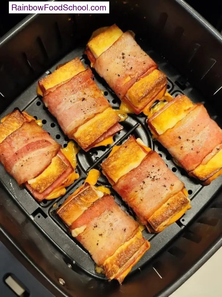 Crispy Bacon-Wrapped Cheese Toast Bites – RainbowFoodSchool