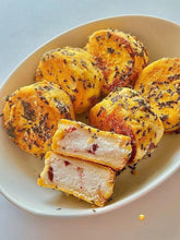 Crispy Yam Cranberry Toast Bites