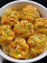 Steamed Tomato Egg Dumplings with Garlic Soy Sauce