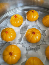 Pumpkin Red Bean Glutinous Rice Buns