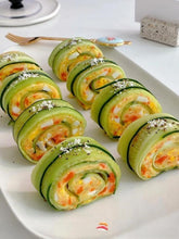Cucumber Potato Egg Sushi Rolls
