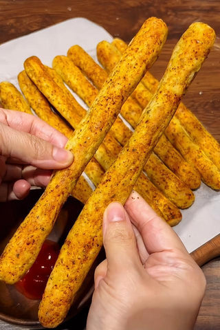 Golden Baked Potato Sticks
