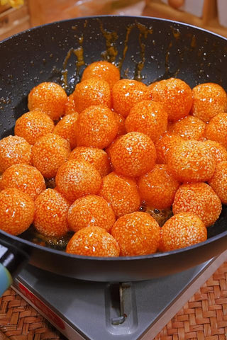 Sweet & Sour Carrot Sesame Balls