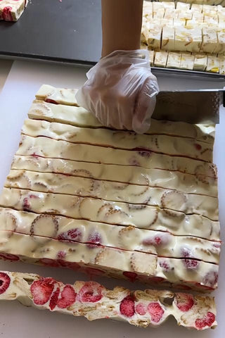Strawberry Nougat Bars