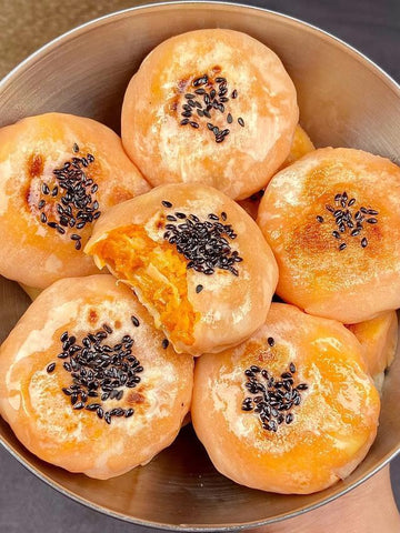 Sweet Potato Cheese Dumpling Pancakes