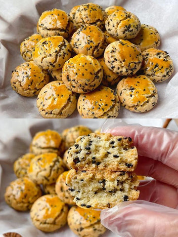  Black Sesame Shortbread Bites