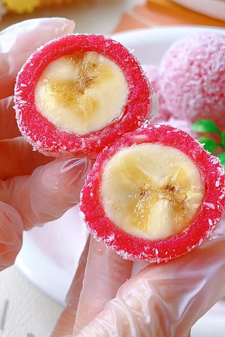 Dragon Fruit Banana Coconut Balls