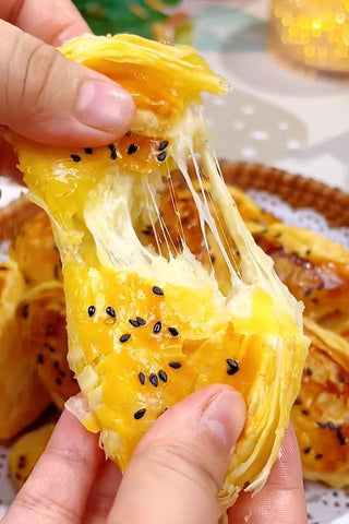 Banana Cheese Puff Pastries