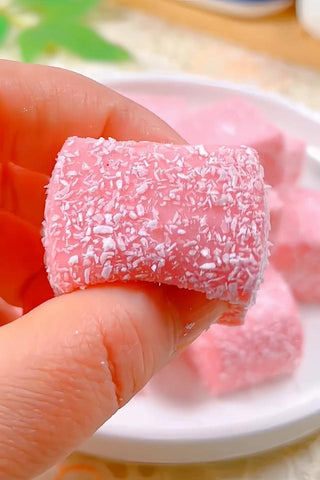 Pink Dragon Fruit Coconut Milk Cubes