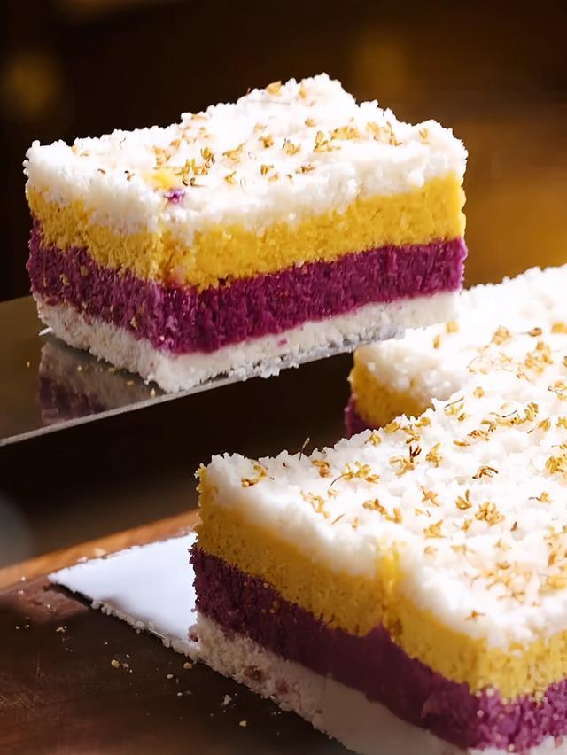  Triple-Layer Sweet Potato & Osmanthus Rice Cake