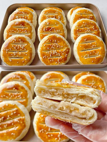 Flaky Coconut Puff Pastry Cakes