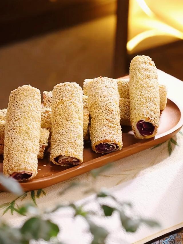 Purple Sweet Potato Cheese Toast Rolls