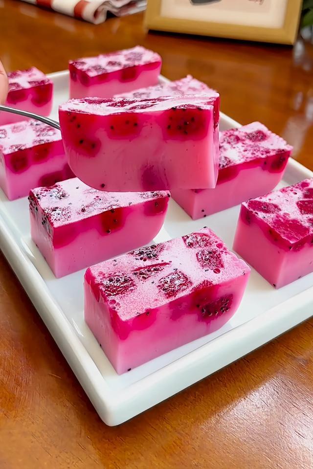  Dragon Fruit Milk Jelly