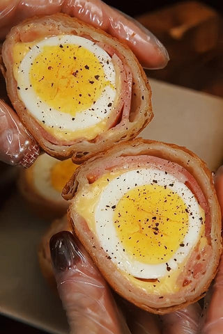 Crispy Bacon-Wrapped Egg Bombs