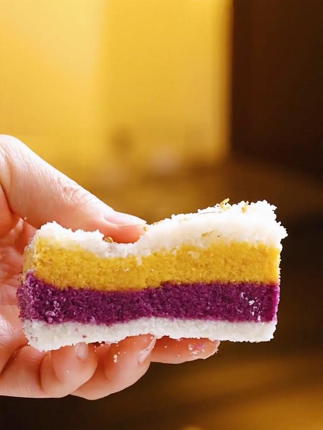  Triple-Layer Sweet Potato & Osmanthus Rice Cake