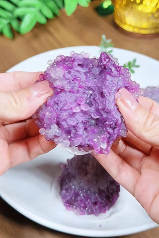 Purple Sweet Potato Sago Balls
