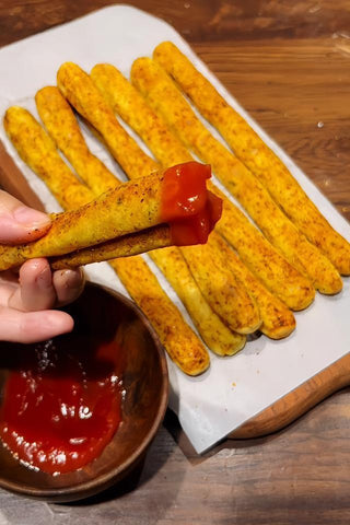 Golden Baked Potato Sticks