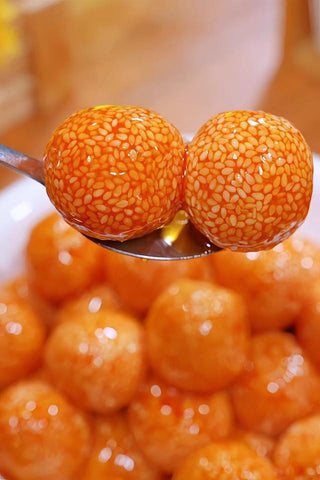 Sweet & Sour Carrot Sesame Balls