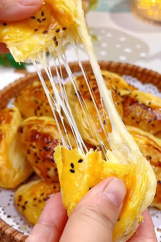 Banana Cheese Puff Pastries