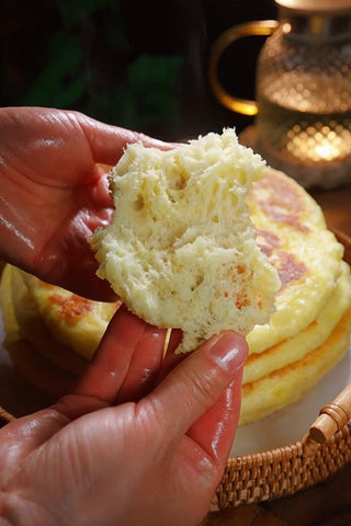 Golden Pan-Fried Yeast Pancakes