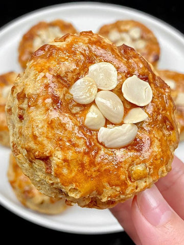Soft Apple Almond Biscuits