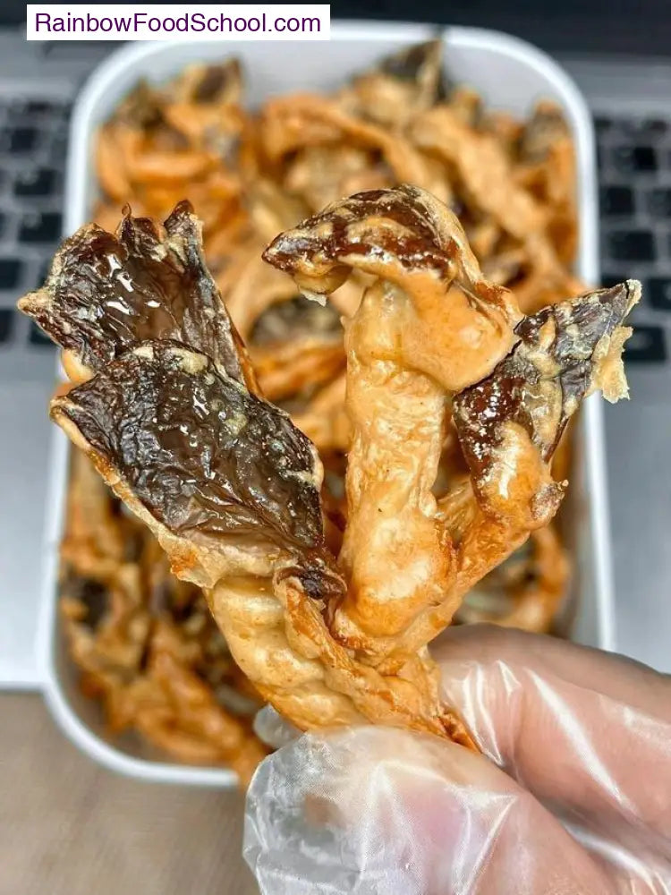 rainbowfoodschool.com Air-Fried Oyster Mushroom Bites rainbowfoodschool_com_