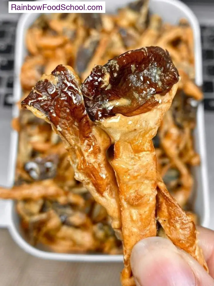 rainbowfoodschool.com Air-Fried Oyster Mushroom Bites rainbowfoodschool_com_