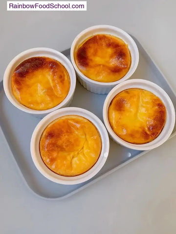 rainbowfoodschool.com Baked Egg Custard with Purple Sweet Potato and Taro Mash
Recipe Asian Appetizers and Snacks 