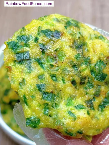 rainbowfoodschool.com Chive and Shrimp Egg Pancakes 
Recipe rainbowfoodschool.com_