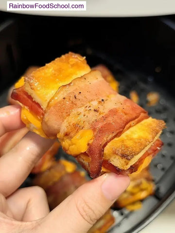 rainbowfoodschool.com Crispy Bacon-Wrapped Cheese Toast Bites
Recipe Asian Appetizers and Snacks 
