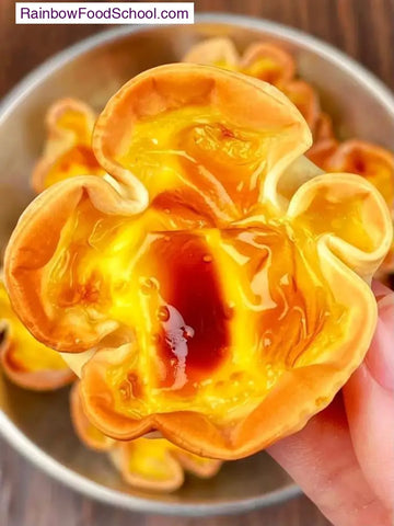 rainbowfoodschool.com Golden Bloom Egg Tarts
Recipe Asian Appetizers and Snacks rainbowfoodschool.com_