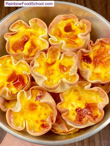 rainbowfoodschool.com Golden Bloom Egg Tarts
Recipe Asian Appetizers and Snacks rainbowfoodschool.com_