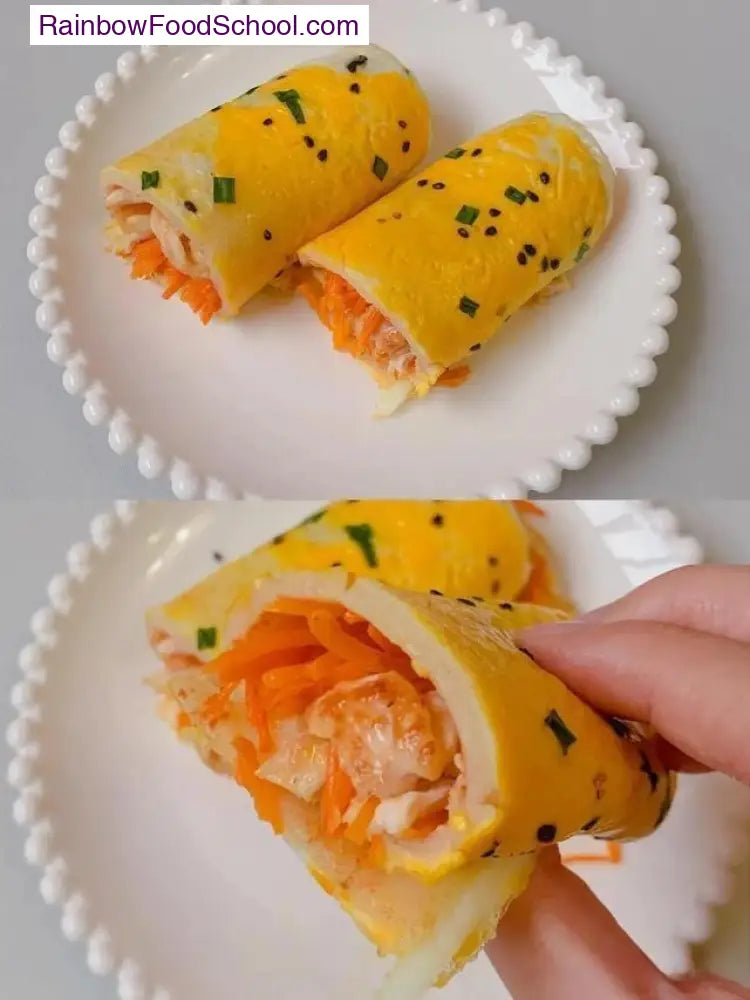 rainbowfoodschool.com Golden Chicken Veggie Egg Roll
Recipe Asian Appetizers and Snacks 