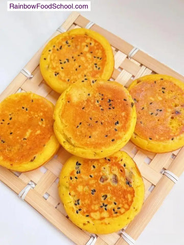 rainbowfoodschool.com Golden Corn and Raisin Pancakes with Sesame
Recipe Asian Appetizers and Snacks rainbowfoodschool.com_