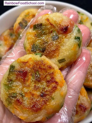 rainbowfoodschool.com Golden Potato Veggie Pancake
Recipe Asian Appetizers and Snacks rainbowfoodschool.com_