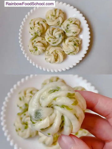 rainbowfoodschool.com Mini Steamed Scallion Flower Rolls
Recipe Asian Appetizers and Snacks 