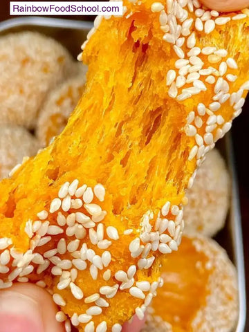 rainbowfoodschool.com Pumpkin Sesame Mochi Balls
Recipe Asian Appetizers and Snacks rainbowfoodschool.com_