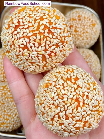 rainbowfoodschool.com Pumpkin Sesame Mochi Balls
Recipe Asian Appetizers and Snacks rainbowfoodschool.com_