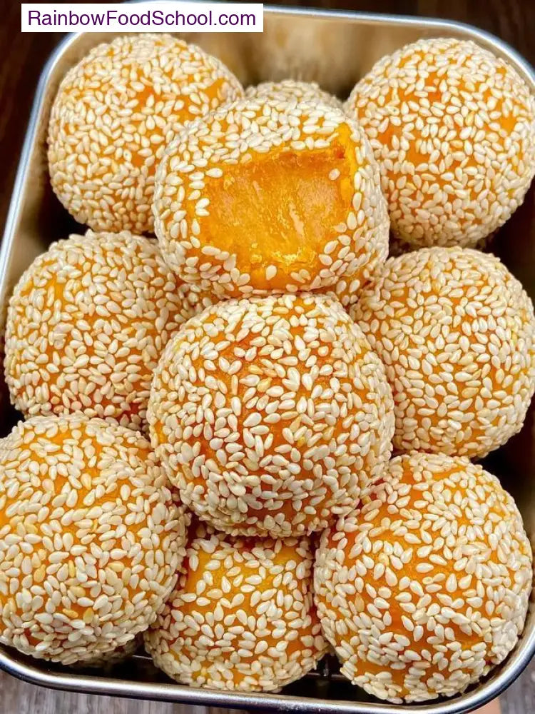 rainbowfoodschool.com Pumpkin Sesame Mochi Balls
Recipe Asian Appetizers and Snacks rainbowfoodschool.com_