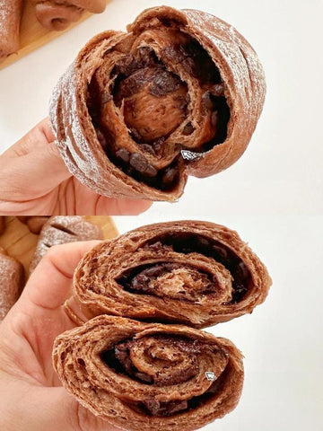 Chocolate croissants rainbowfoodschool.com Double Chocolate Swirl Rolls
Recipe Asian Appetizers and Snacks 
