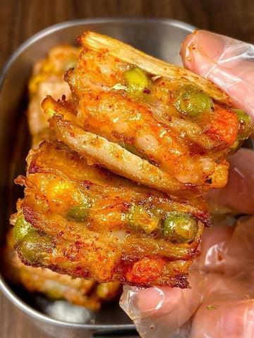 rainbowfoodschool.com Spicy Shrimp-Stuffed King Oyster Mushroom Bites
Recipe Asian Appetizers and Snacks 
