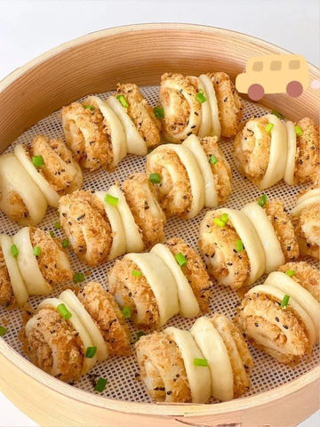 rainbowfoodschool.com Soft Steamed Pork Floss Flower Rolls
Recipe Asian Appetizers and Snacks 