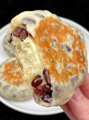 rainbowfoodschool.com Golden Red Bean Cheese Pancakes
Recipe Asian Appetizers and Snacks 