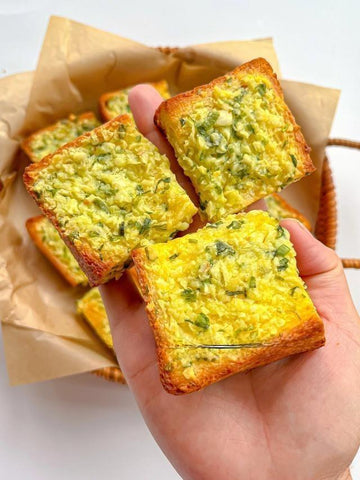 rainbowfoodschool.com Garlic Cheese Toast Cubes
Recipe Asian Appetizers and Snacks 
