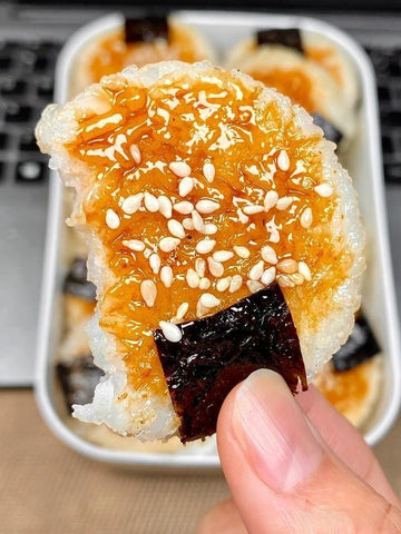 Golden Crispy Soy-Glazed Rice Medallions